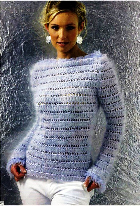 Вязание спицами женские свитера. Вам потребуется: пряжа Anny Blatt