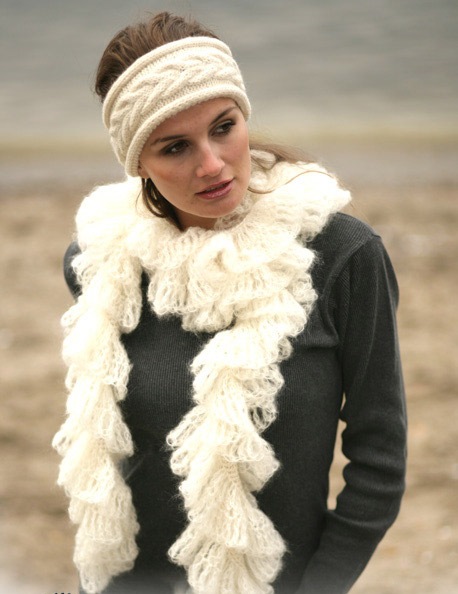 вязание шарфа крючком, Пальто вязаное