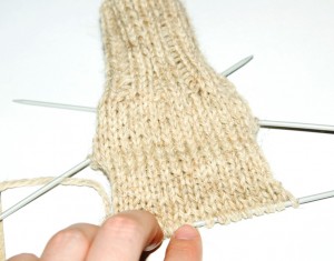 вязание пятки носка