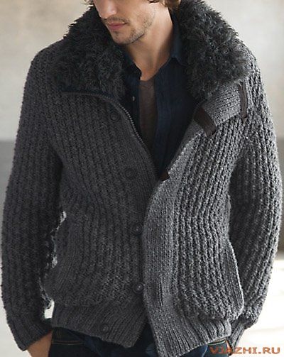 Рхема вязания мужского свитера.Все без исключения схемы мужских