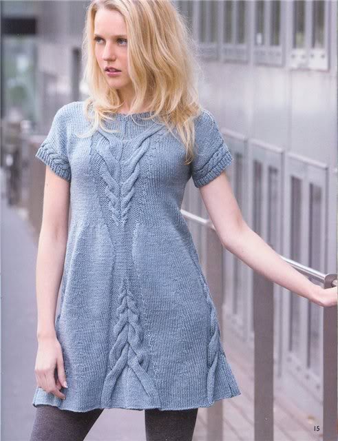 Вязаное платье | Вязание спицами