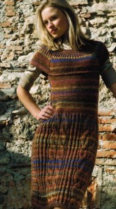 вязаное платье