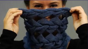 вязание шарфа