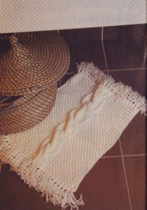 вязание коврика