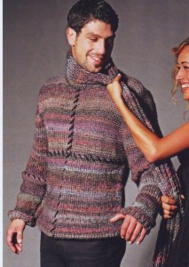 вязаный пуловер для мужчины