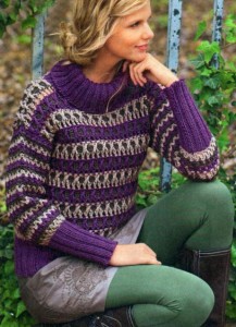 полосатый пуловер