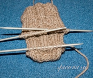 вязание носков на 5-ти спицах