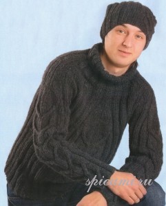 вязаный свитер для мужчины
