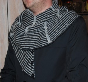 вязаный мужской шарф