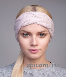 Вяжем повязку на голову спицами для женщины