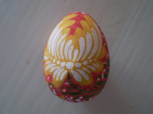 Роспись пасхальных яиц из дерева