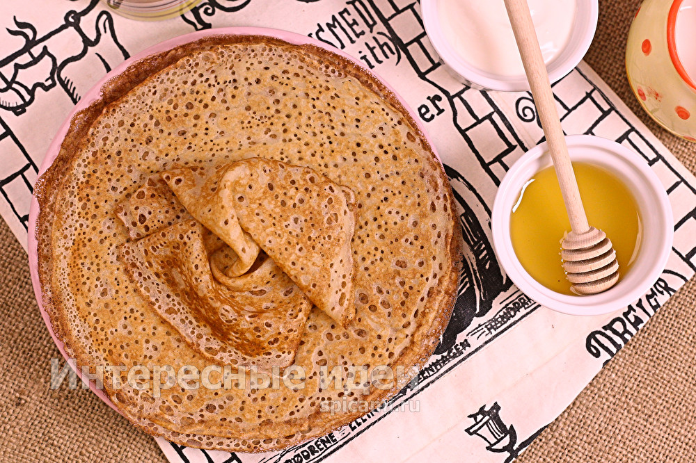 Тонкие блины с дырочками на кефире без яиц блины на кефире без яиц