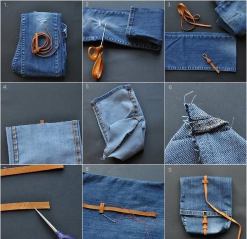 15 крутых идей переделать старые джинсы