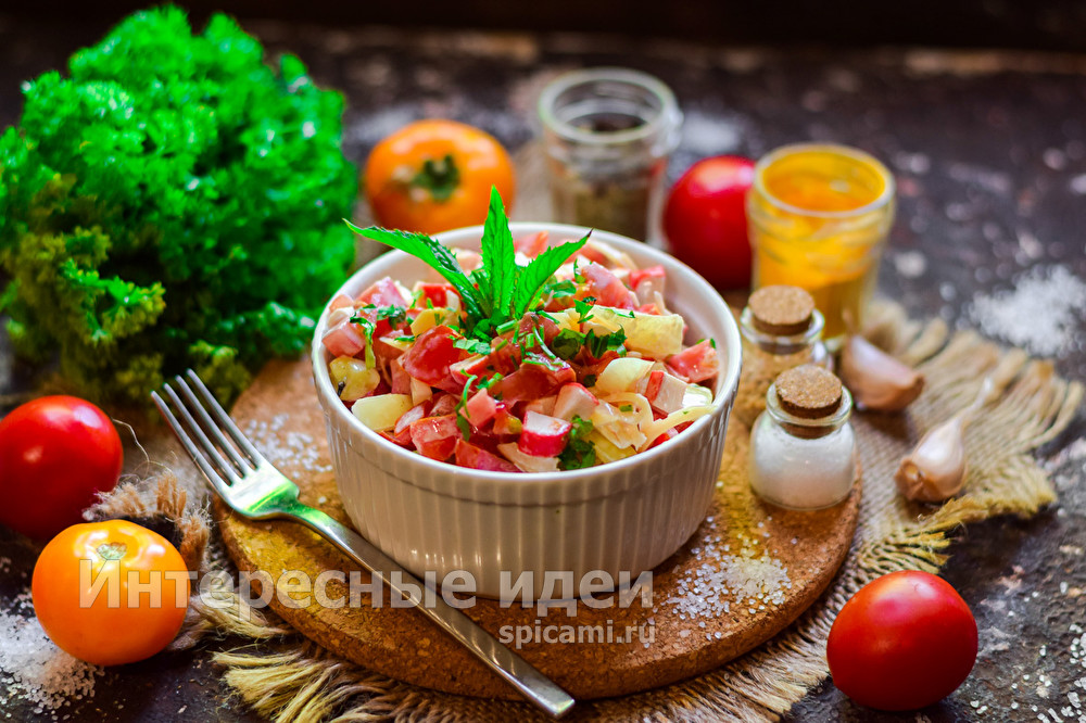 Самый вкусный салат из крабовых палочек «Красное море»