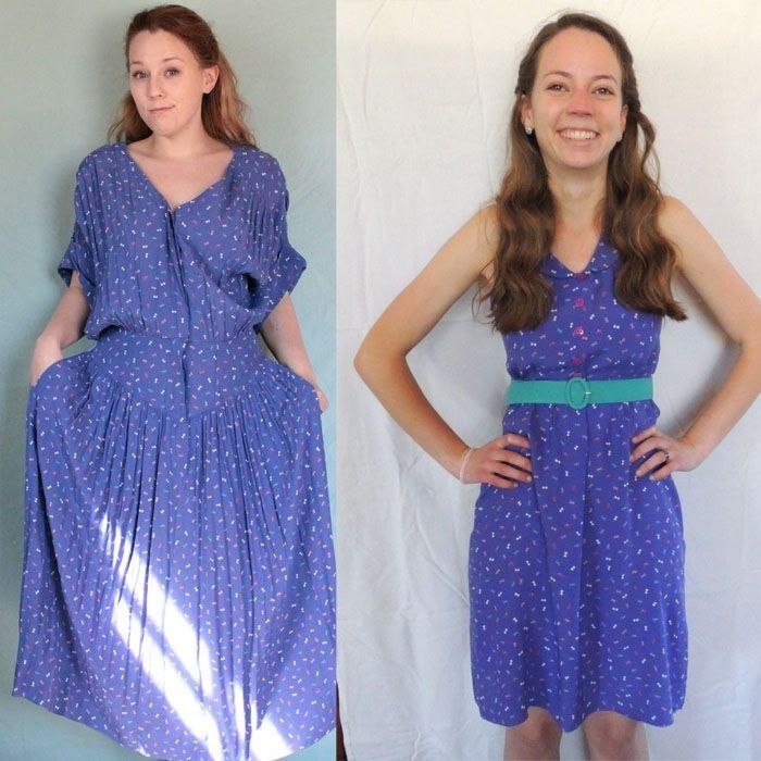 Как сделать из старого платья новую стильную вещь