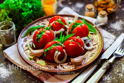 быстрые помидоры по-армянски