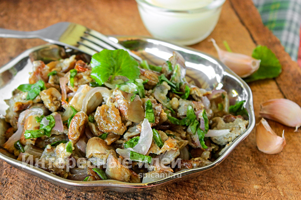 Салат из жареных баклажанов «Вкуснотища» на каждый день салат из баклажанов "Вкуснотища"