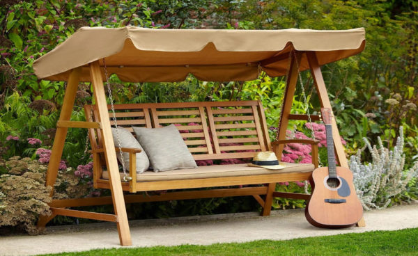 Как сделать садовые качели своими руками