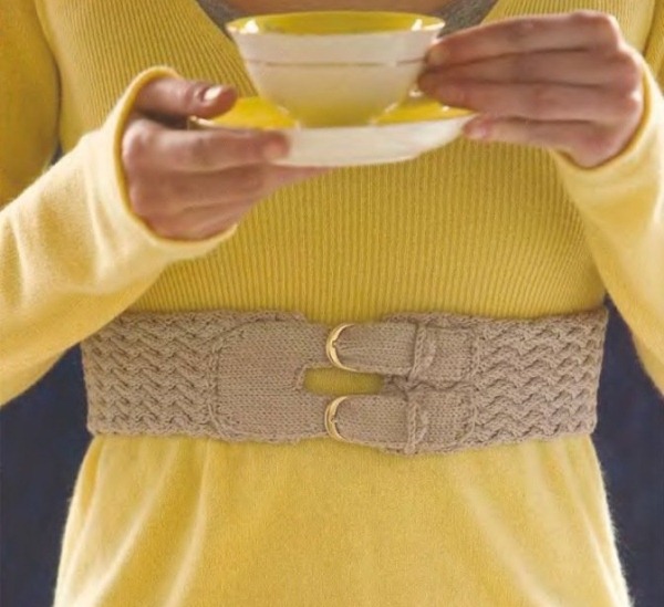 Вязаные пояса: изготовление и использование в гардеробе vjazanyj pojas