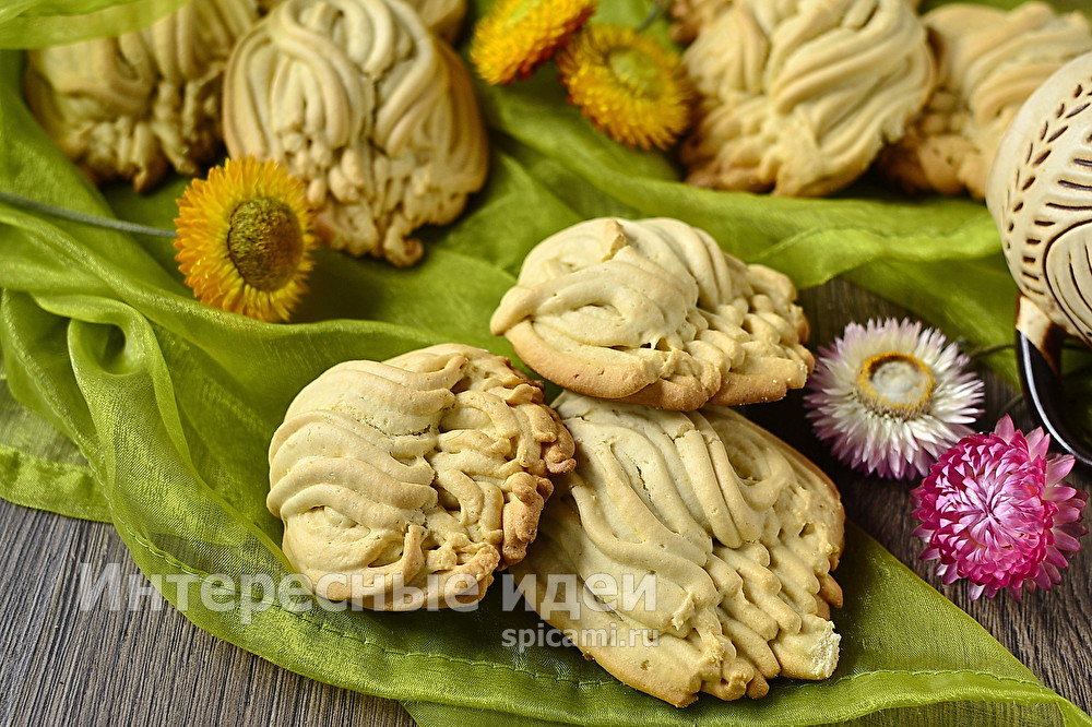 Печенье «Хризантема» через мясорубку — как в детстве печенье Хризантема