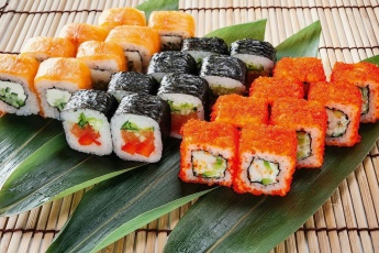 Популярные виды суши