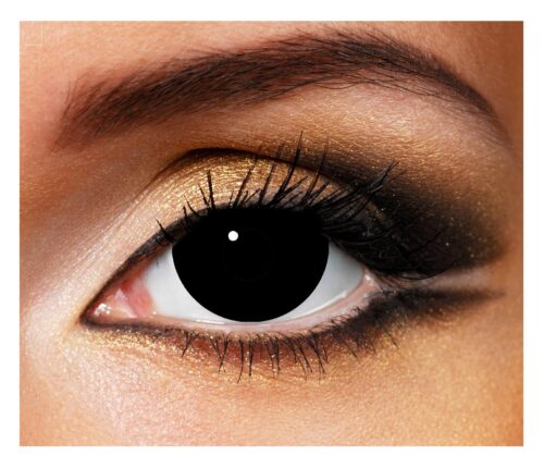 Чёрные линзы для глаз: особенности выбора и ношения