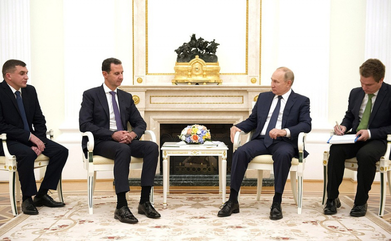 Путин провёл в Кремле переговоры с президентом Сирии Асадом