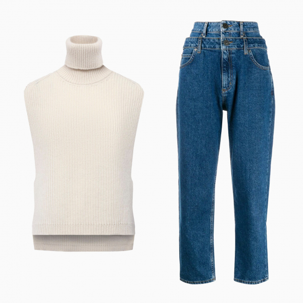 8 классных способов сочетать джинсы и трикотажные вещи
