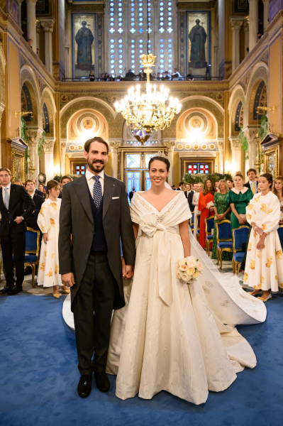 Филиппос, принц Греции и Дании, крестный сын принцессы Дианы, и Нина Флор — фото со свадьбы