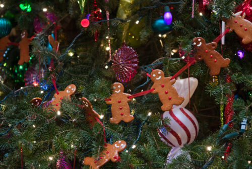 Какие цвета и материалы использовать в украшении новогодней елки к году Тигра?