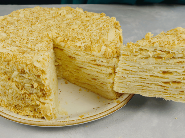 Рецепт домашнего торта с заварным кремом — самый вкусный «Наполеон»