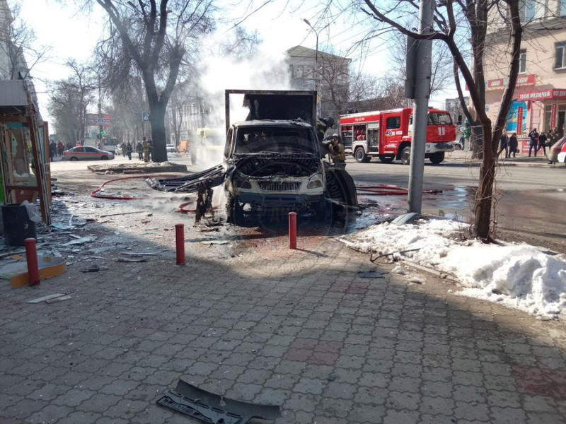 Штаб теробороны ДНР: В результате падения сбитой ракеты "Точка-У" в Донецке погибло 20 человек