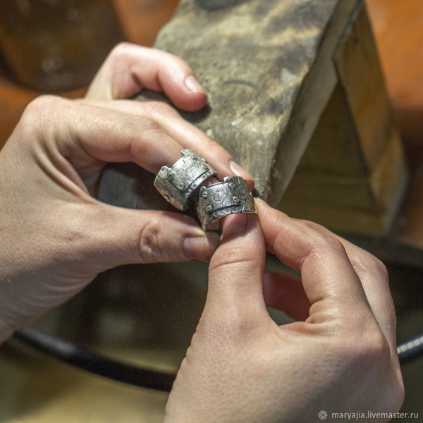 Мастер-класс по созданию техно кольца из серебра