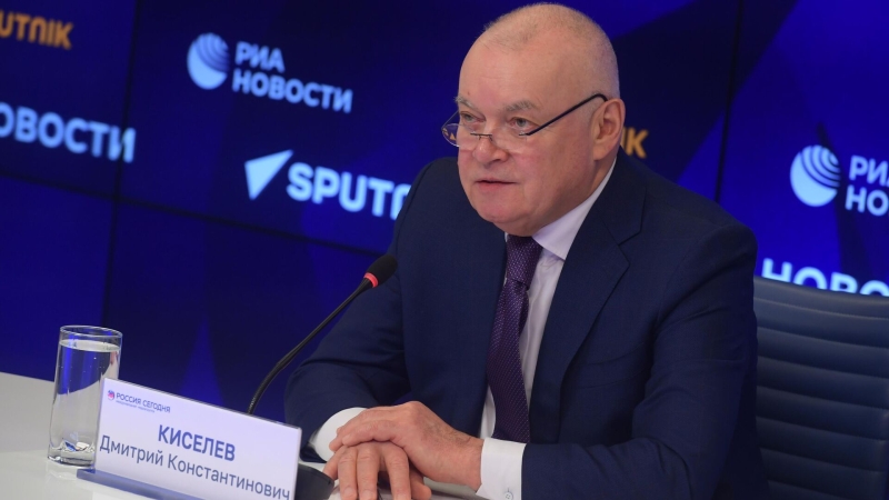 Киселев прокомментировал санкции ЕС против медиагруппы "Россия сегодня" 