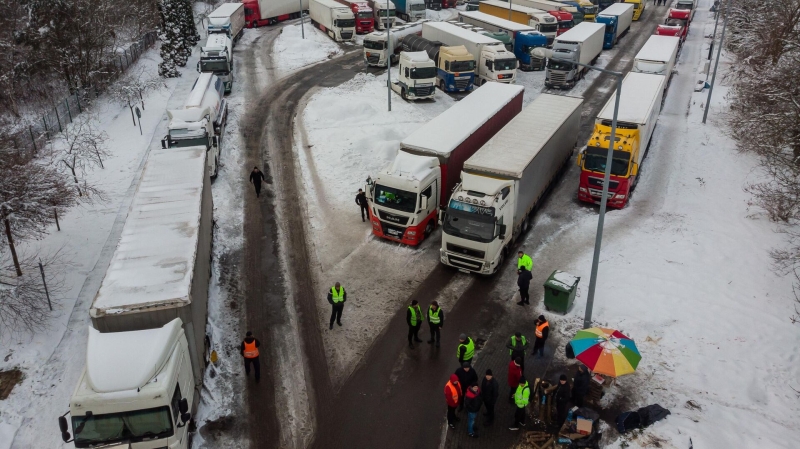Польские перевозчики ужесточили блокаду границы с Украиной