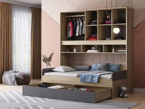 Кровать с антресолью - стильный и практичный элемент интерьера