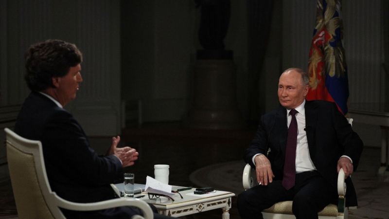 В Кремле объяснили, почему Путин не дает интервью официальным западным СМИ