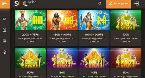 Sol Casino: как зарегистрироваться и войти, а также обзор доступных игр и бонусов