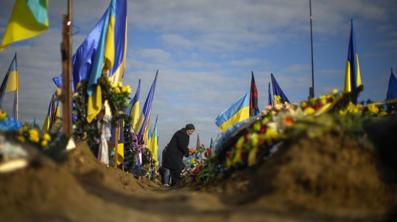 На Украине похоронили погибшего "Призрака Киева"