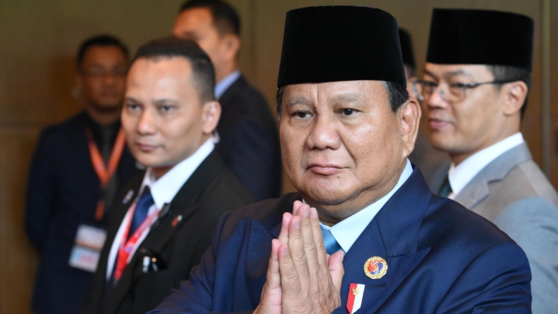 Самолет главы Индонезии, прибывшего в Москву, украсили российским флагом